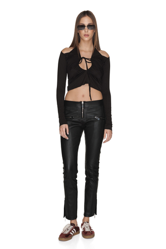 Black Rock Leather Pants - PNK Casual