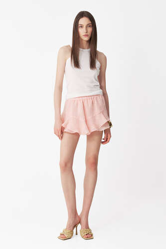 Light Rose Linen Shorts - PNK Casual