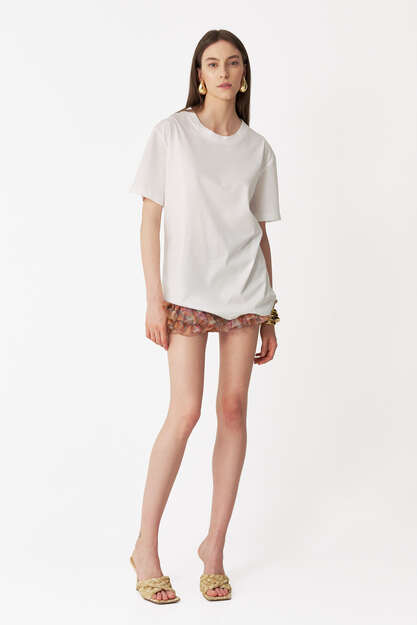 White Cotton Oversized T-shirt