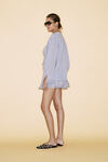 Blue-Grey Linen Oversized Blouse - SS24