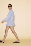 Blue-Grey Linen Oversized Blouse - SS24