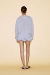 Blue-Grey Linen Oversized Blouse - SS24