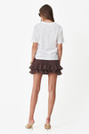 Cotton Brown Pleated Shorts