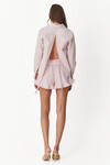 Light-Pink Cotton Shirt With Backless