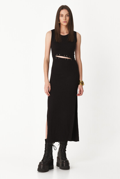 Black Cutout Maxi Dress