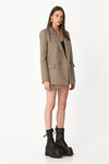 Oversized Beige Wool Blazer