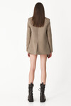 Oversized Beige Wool Blazer