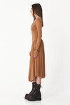 Backless Camel Midi Dress