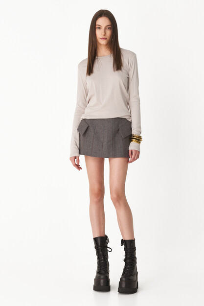 Light Grey Basic Blouse