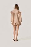 Cotton Light Beige Shorts with Elasticated Waistband - SS24