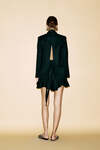 Black Linen Blazer With Backless - SS24
