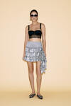 Asymmetrical Grey Silk Skirt - SS24