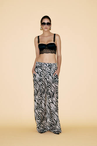 Printed Cotton Pants - PNK Casual