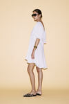 White Cotton Dress With Loose Cut