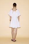 White Cotton Dress With Loose Cut