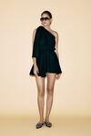 One Shoulder Black Mini Dress