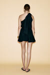 One Shoulder Black Mini Dress