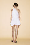 One Shoulder White Mini Dress