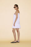 White Mini Cotton Button-Down Dress