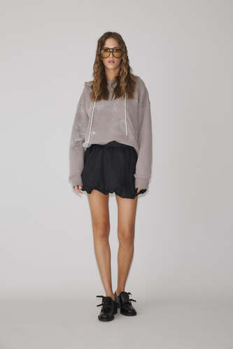 Balloon Black Linen Mini Skirt - PNK Casual