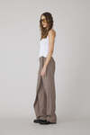 Asymmetrical Draping Stright Leg Pants