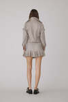 Beige Mini Dress With Detail On The Sleeve