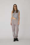 Grey Handmade Painted Pants