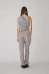 Grey Handmade Painted Pants