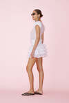 White Skirt With Ruffles On The Back - PRESPRING25