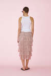 Rose Lace Midi Skirt With Ruffles - PRESPRING25