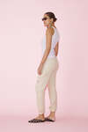 Beige Handmade Painted Pants - PRESPRING25