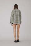 Green Checkered Oversized Shirt