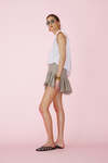 Beige Viscose Mini Skirt - SS25