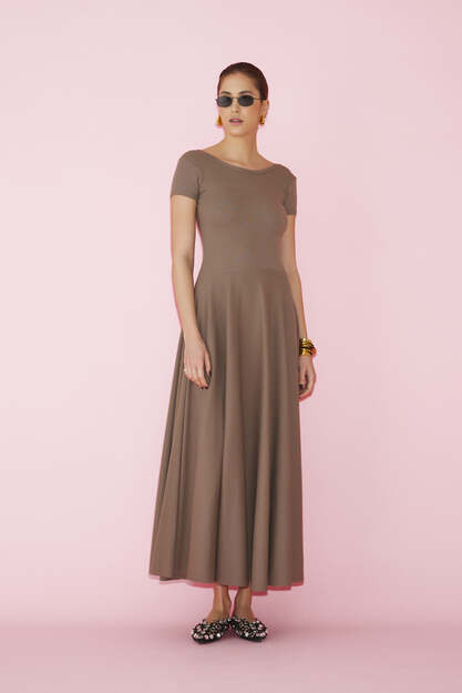 Brown Maxi Dress - SS25