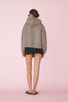 Cotton Grey Cutout Hoodie - SS25