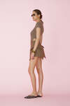 Brown-Gold Mini Corset - SS25
