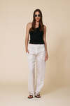 Black Double One Shoulder Top - SS25