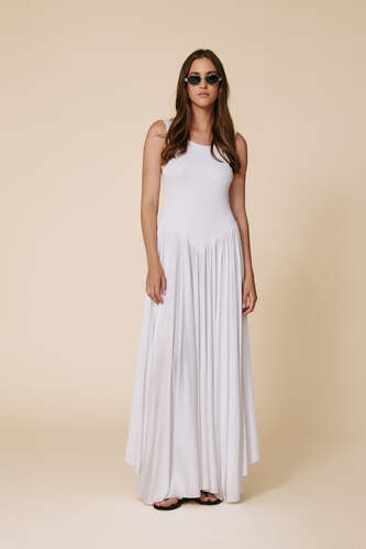 Backless White Maxi Dress - SS25 - PNK Casual