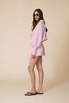 Rose Lightweight Wrap Dress With Long Sleeves And Waist Tie - SS25