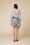 Grey Asymmetric Sequin Skirt - SS25
