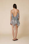 Grey Asymmetric Sequin Skirt - SS25