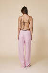 Elastic Waist Rose Linen Trousers - SS25