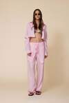 Elastic Waist Rose Linen Trousers - SS25