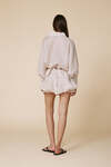 Light Beige Wrap Blouse With Long Sleeves - SS25