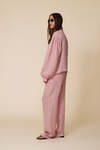 Loose-Fit Linen Blouse With Voluminous Balloon Sleeves With Wide Cuffs - SS25
