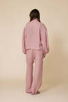 Loose-Fit Linen Blouse With Voluminous Balloon Sleeves With Wide Cuffs - SS25