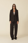 Brown Blazer With Backless - FW25