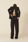 Brown Blazer With Backless - FW25