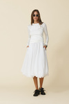 Balloon White Midi Skirt - FW25