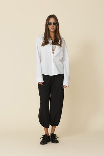 White Lose-Fit Shirt - FW25 - PNK Casual